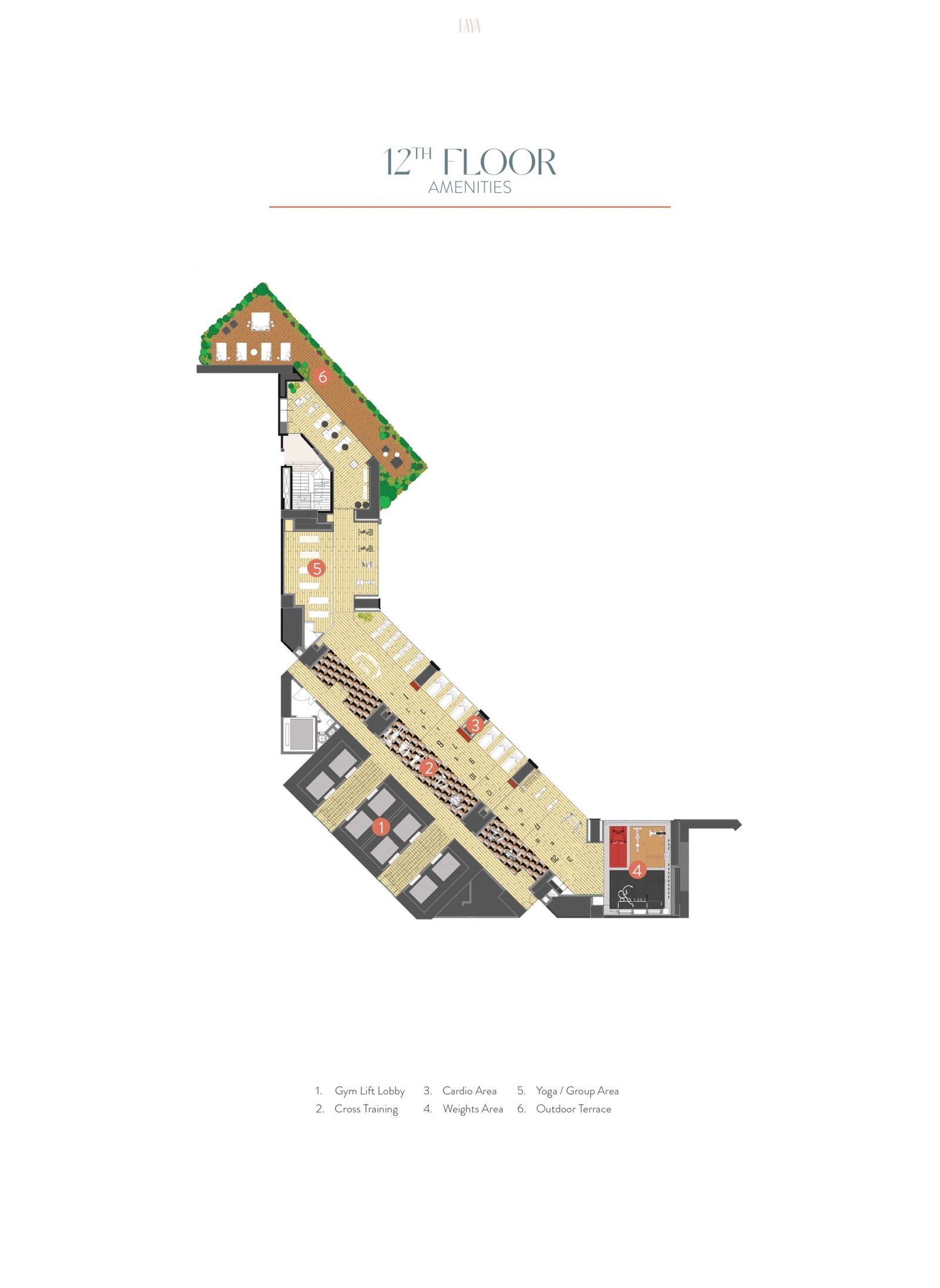 12th Floor_Amenities Floorplan